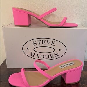 Pink neón sándals  with plataform